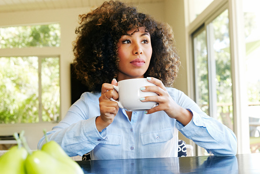 Woman Drinking Coffee